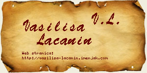 Vasilisa Lačanin vizit kartica